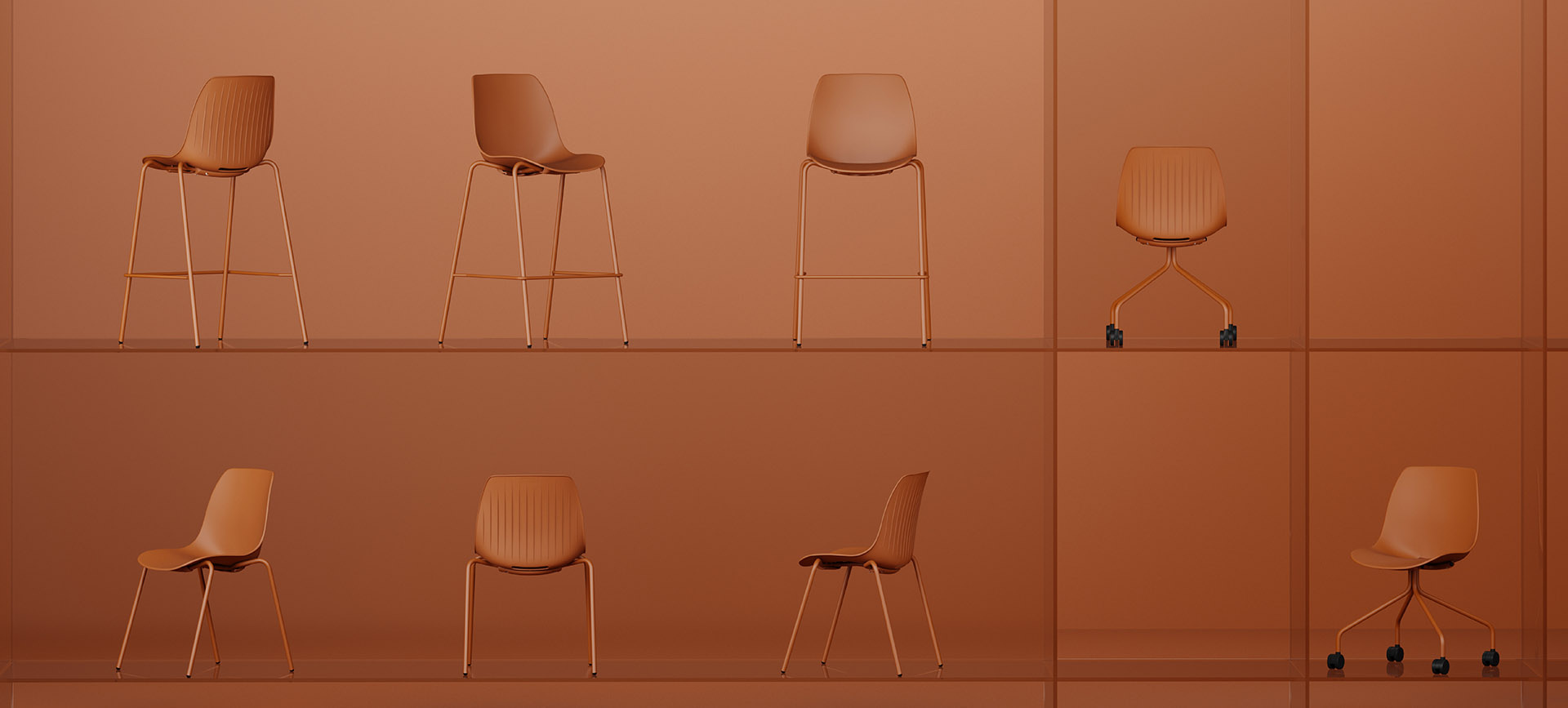 Surf: Minimalist Çizgilerle Çok Yönlü Mekanlar Yaratan Sandalye